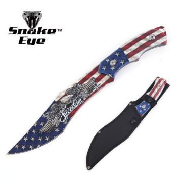 Snake Eye Full Tang Fix Blade Hunting Knife With Sheath